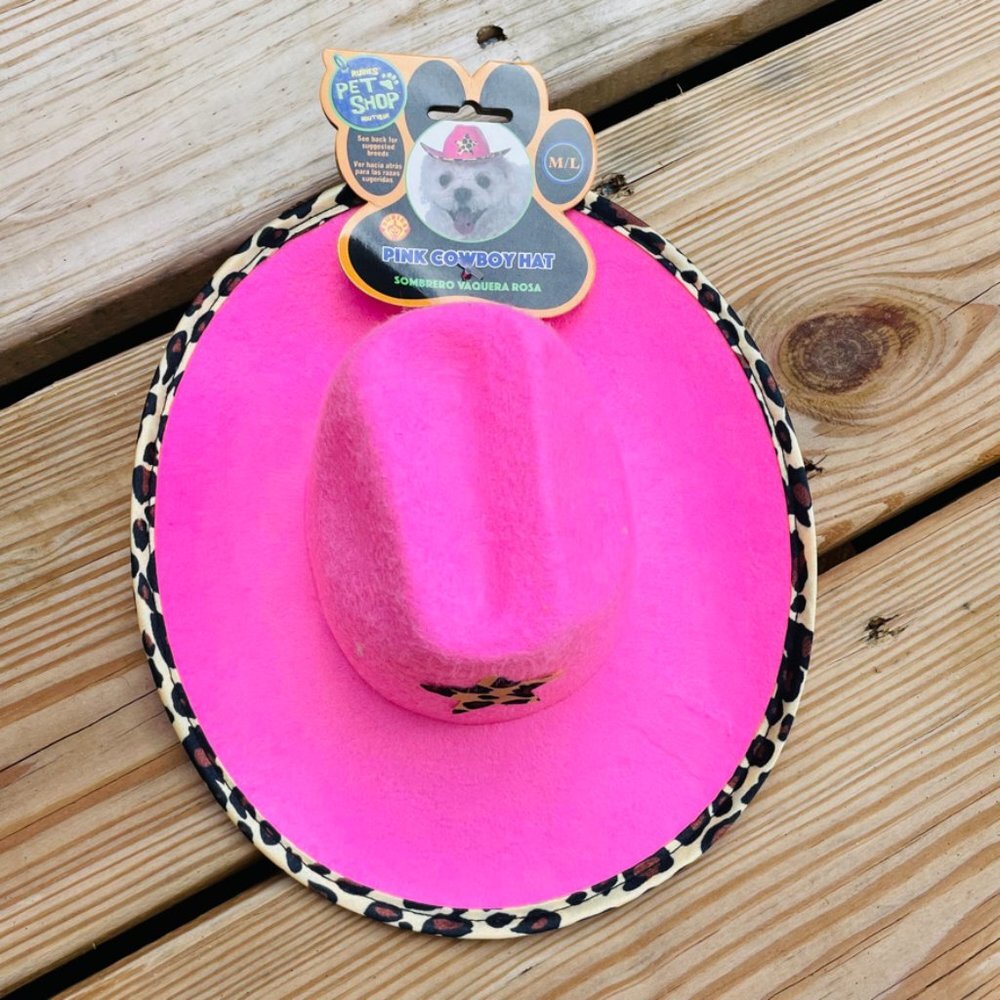 🤠 NWT- Pet Costume- Pink Cowboy Hat